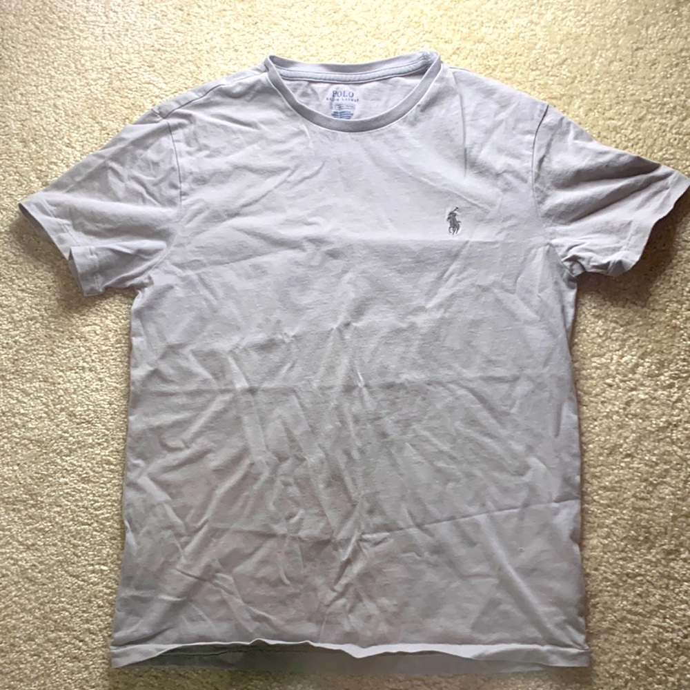 Men’s Small Grey Ralph Lauren Short Sleeve Polo Tee